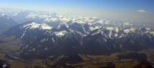 Foto: die Allgäuer Alpen, im Vordergrund die Tannheimer Berge