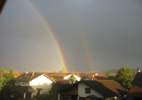 Foto: doppelter Regenbogen