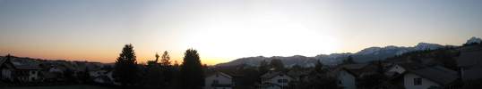 Foto: Panorama vor Sonnenaufgang