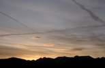 Foto: Alpenrand mit kleinen Lentis vor Sonnenaufgang