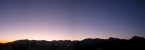 Foto: Alpenrandpanorama vor Sonnenaufgang