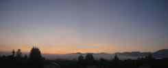 Foto: Nebelbank vor Sonnenaufgang