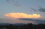 Foto: Gewitterwolke in der Abendsonne