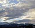 Foto: bergang von Lentis zu milchigem Himmel
