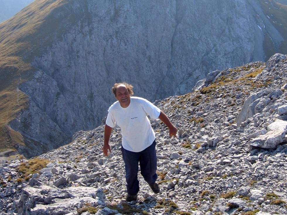 Foto: unbekannter einsamer Bergwanderer